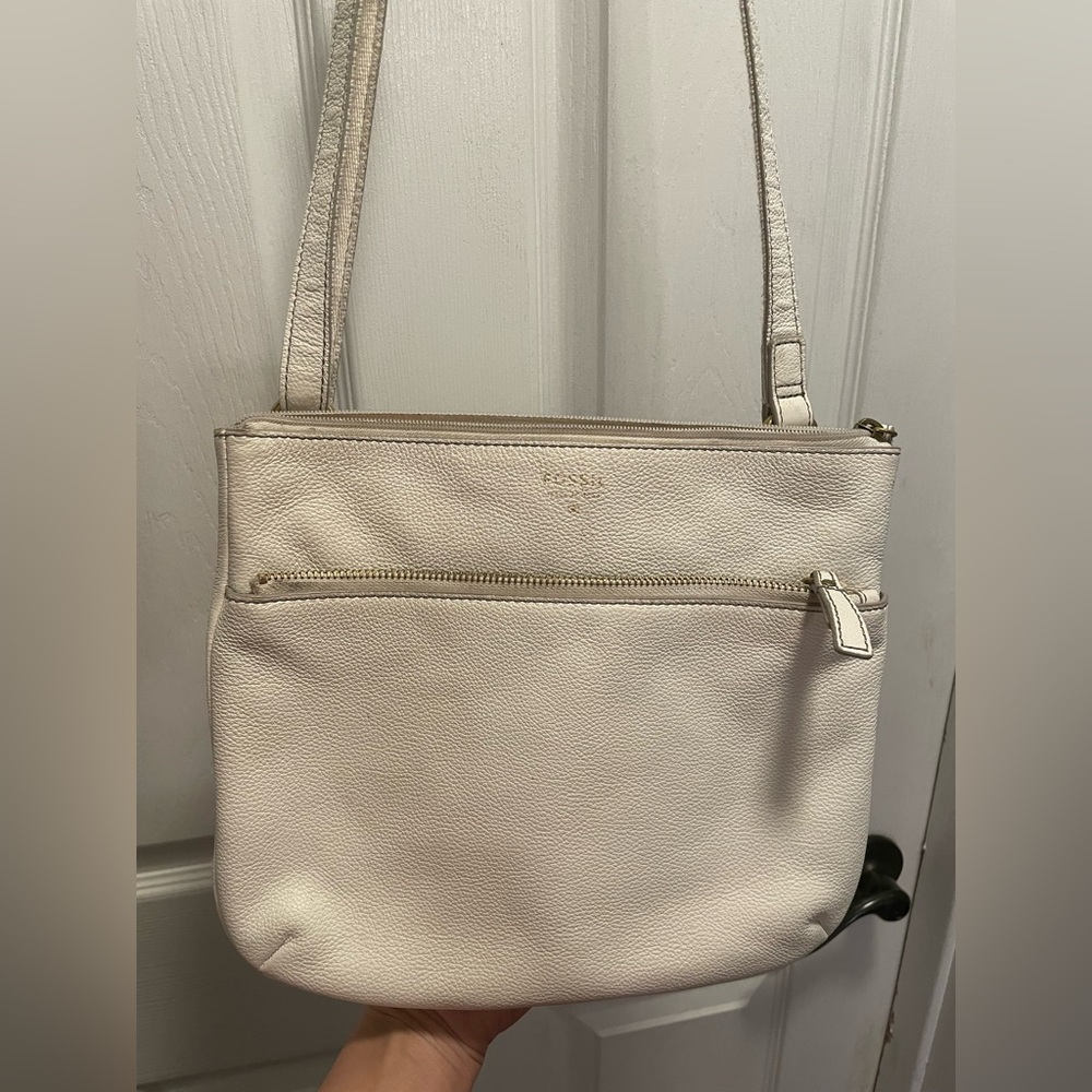 Fossil Off-White Crossbody Bag